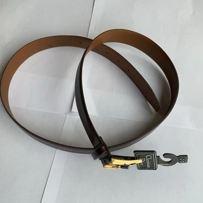 Vintage Christian Dior Two Tone, Leather New Old Stock Mens Belt - Image 1 of 4