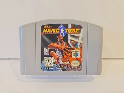 NBA Hang Time (Nintendo N64, 1997) Midway Basketball Authentic And Tested - Image 1 of 2