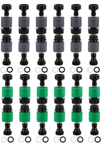 48 Pcs Garden Hose Quick Connector 3/4 Inch Plastic Water Hose Quick Connector - Picture 1 of 4