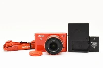 Nikon 1 J2 10.1MP Digital Camera Orange w/ 10-30mm f/3.5-5.6 VR Lens [Near Mint] - Image 1 of 4