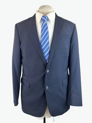 Brooks Brothers Mens Navy Wool Blend Two-Button Suit Blazer Size 46R Pant 40W/32 - Image 1 of 4