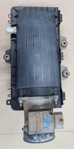 94-96 Ford F150 5.0 5.8 Caja de aire Caja de aire Medidor de flujo de aire Limpiador Filtro Carcasa OEM Foto 1 de 4
