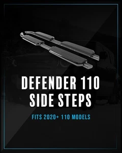 FOR LAND ROVER DEFENDER 110 L663 RUNNING BOARD SIDE STEPS BLACK EDITION 2020+ UK - Picture 1 of 6