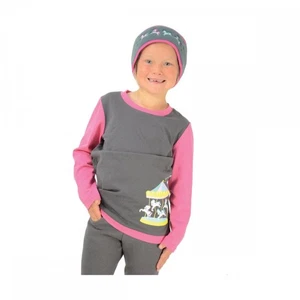 Little Rider Childrens Merry Go Round Long Sleeve T-Shirt - Kids - Equestrian - Picture 1 of 3