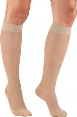 Medias para mujer Truform hasta la rodilla transparentes: 15-20 mmHg S desnudas (1773nd-s)......140 Foto 1 de 4