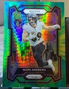 2023 Panini Prizm Football Mark Andrews Green Hyper Prizm 11/175 Ravens #19 - Foto 1 di 3
