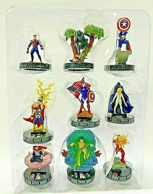 EX - Comic-Con Heroclix Grand Prize 9 Figure Set w/ Cards Marvel Civil War - New - Image 1 of 2