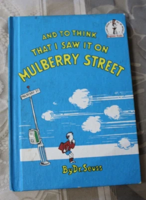 Dr. Seuss "And To Think That I Saw it on Mulberry Street"  HC 1964 Book Club Ed. — 第 1/4 张图片
