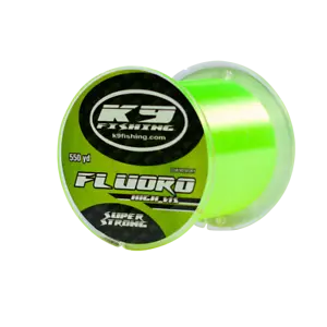 K9 HV Hi-Vis Yellow Fluoro Line 550 yard spool Choose 4lb - 20lb Test - Picture 1 of 2