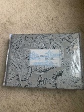 $595! NEW Ann Gish Arabesque Charcoal 3-PC KING Duvet Shams SET - NICE!