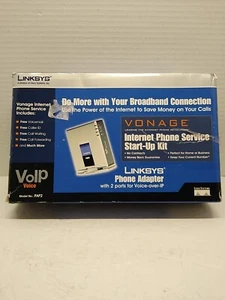 LINKSYS VONAGE Internet Phone Service Start-Up Kit Voice Over VoIP Adapter Pap2 - Picture 1 of 4