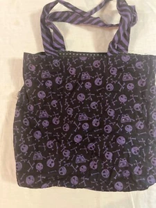 Loungefly Reversible Nightmare Before Christmas Tote Bag Jack Skellington, Black - Picture 1 of 6
