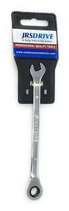 JRSDRIVE Ratcheting Combination Wrenches Metric 8-19mm CRV Chrome Mirror Finish - Picture 1 of 87
