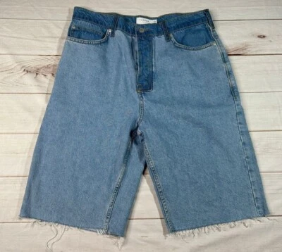 Новые без ценников мужские шорты TOPMAN 34 с несколькими оттенками на пуговицах с необработанным подолом прямые тонкие - Изображение 1 из 4