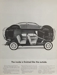 1962 VW Volkswagen Beetle BugOriginal Automobile Car Print Ad - Picture 1 of 1
