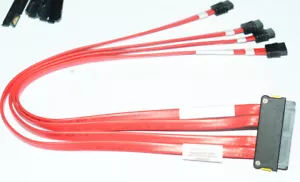 NEW SFF-8484 32P to 4*sata 7P SAS Amphenol HP 384735-001 389309-001 - Picture 1 of 6