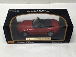 Maisto 1/18 Scale Die Cast Car 31879 Honda S2000 Red Special Edition