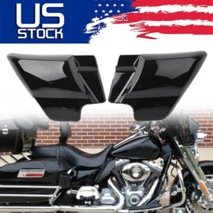 1Pair Vivid Black Side Cover Panels Fit For Harley Touring Road Glide 2009-2022 - Picture 1 of 13