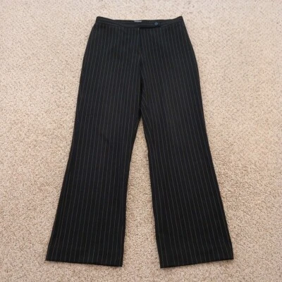 Pantalones de vestir Focus 2000 para mujer talla 8 negro rosa rayas tiro medio 30x30 Foto 1 de 4