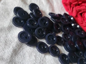 Set 36 Mini Bottoni Vintage Blu A Fori 1 CM Ref 2920 - Bild 1 von 1