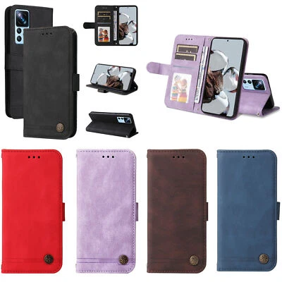 Skin Leather Wallet Phone Case For OPPO Reno 11 12 13 Oneplus Ace 5 Google Pixel - Image 1 of 4