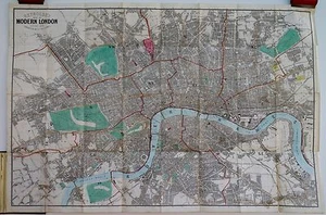 Antike Karte, Reynolds's Karte des modernen London, 1859 - Bild 1 von 1