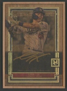 2020 Topps Museum Collection Gavin Lux Wood Framed #’d 1/1 RC Auto Dodgers - Picture 1 of 2