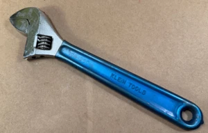 Vintage Klein Tools 500-10 Adjustable Wrench Crescent 10” 250mm Owner's Marks - Bild 1 von 12