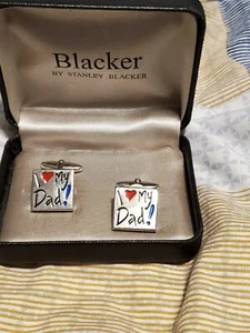 I Love My Dad Cufflinks - Picture 1 of 2