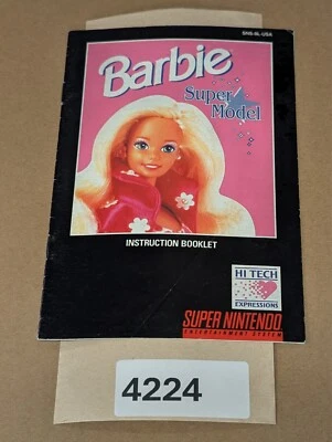 Barbie Super Model - SNES- Manual Only **NO GAME! - Image 1 of 2