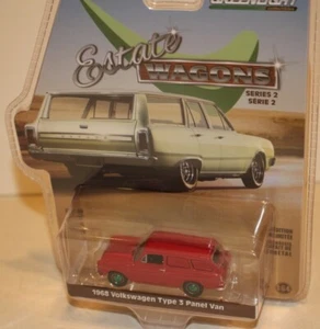 GREENLIGHT ESTATE WAGONS 1968 VOLKSWAGEN PANEL VAN, CHASE! GREEN MACHINE, NIB - Picture 1 of 4