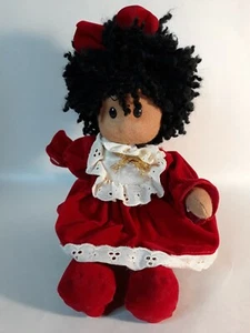 Vintage Selector Toy Co. Moving  Wind Up Red Dress Doll 8in - Picture 1 of 6