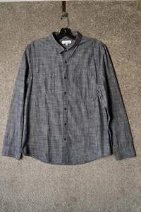 Nordstrom Public Opinion Slim Shirt Mens XL Long Sleeve Blue Indigo - Picture 1 of 8