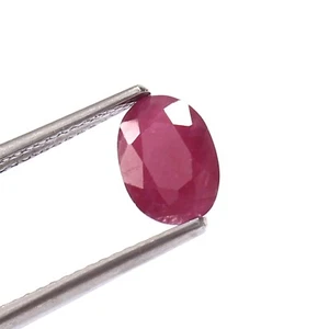 1.79 CT CERTIFIED 100% Natural Unheated Mozambique Ruby Oval Loose Gemstone Cut - Picture 1 of 5
