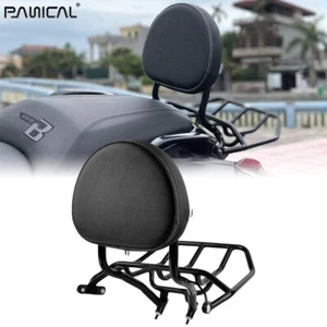 Panical Black Passenger Backrest Travel Rack Set For BMW K1600B Bagger 2018-2025 - Bild 1 von 11