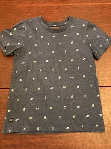 Catimini Boys T-Shirt Size 7 Color Dark Blue with Grey design - Picture 1 of 7