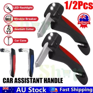 2X Car Door Handle Disability EldeFZy Standing Aid Cane Flashlight Glass BreakZQ - Picture 1 of 24
