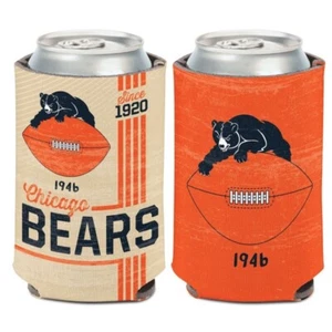 CHICAGO BEARS CLASSIC LOGO SOFT FOAM CAN BOTTLE COOZIE COOLER HOLDER - Picture 1 of 1