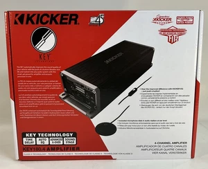 Kicker Key 180.4 Verstärker 45KEY1804 45Wx4 mit DSP nagelneu unbenutzt OHNE Mikrofon - Bild 1 von 10