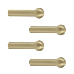 4 Stück Massiv Messing Gold Haken Wandmontage Garderobe Handtuch Wandhänger - Bild 1 von 5