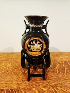 Vintage Chokin Vase with Stand, Japanese Gilded Art Vase, 24K Gold Trim - Picture 1 of 10