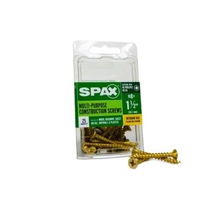 SPAX 4101020400402 Yellow Zinc Flat Head Multi-Material Screw #8 x 1-1/2 L in. - Picture 1 of 4