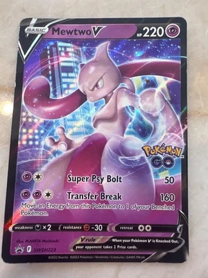 Mewtwo V SWSH223 SWSH: Sword & Shield Promo Cards Holo Pokemon Card - Image 1 of 2