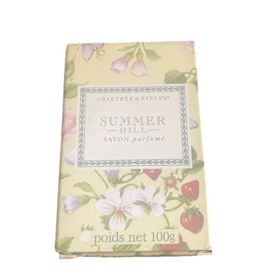 Vtg Crabtree Evelyn Summer Hill Discontinued 3.5 oz Scented Soap New With Box - Image 1 of 4