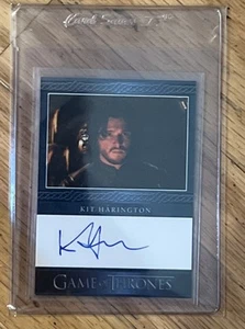 2016 Game of Thrones Kit Harington as Jon Snow Blue Autograph Auto - Picture 1 of 2