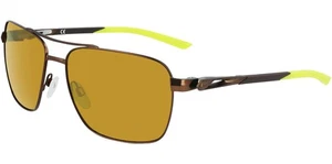 Nike Club Premiere M Satin Walnut Navigator Sunglasses - DQ0921 227 - Picture 1 of 4