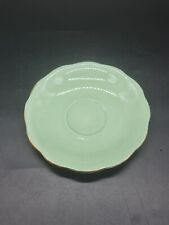 Vintage Royal Standard Saucer Green Bone China Used Condition Made In England