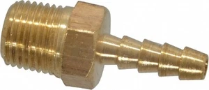 Manguera de 1/8 de pulgada púa a 1/8 de in macho M NPT amarillo latón roscado tubo largo - Imagen 1 de 1