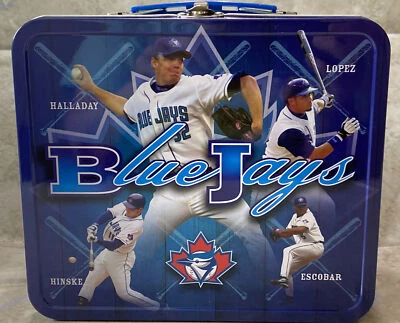 MLB Toronto Blue Jays promotional Lunch Box 2002 Roy Halladay Thermos Towel NEW - Image 1 of 4