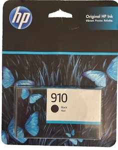 Cartouche d'encre d'origine pour imprimante HP 910 noire (FIN DE GARANTIE : 25/05) - Photo 1/1